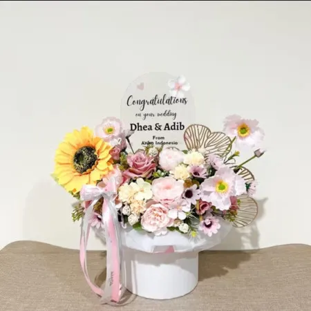 Bloom Box Akrilik Ucapan Wedding Buleleng