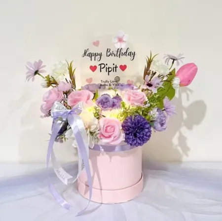 Bloom Box Akrilik Ucapan Ulang Tahun Buleleng